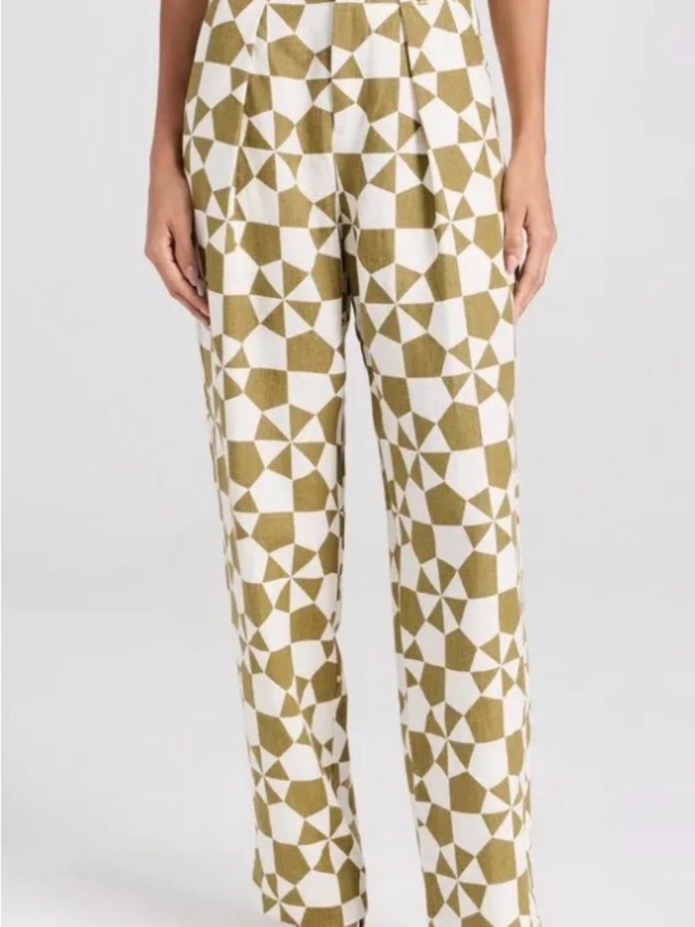 Mara Hoffman Marella Printed Hemp Straight-Leg Pants - Size 00